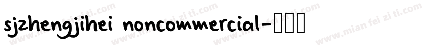 sjzhengjihei noncommercial字体转换